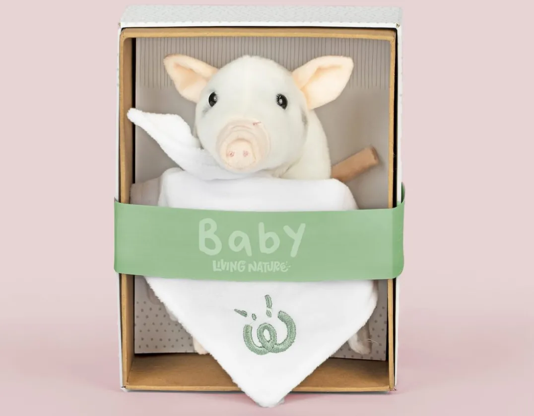 Baby Piglet with Blanket - Gift Box<Living Nature Discount