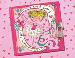 Ballerina Secret Lockable Diary<Rachel Ellen Designs Online