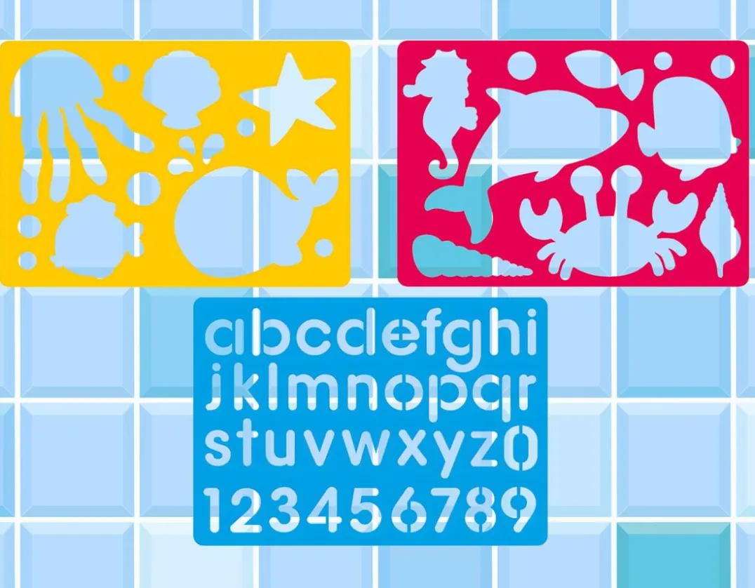 Bath Time Stencil Art - Fun in the Tub!<Buddy & Barney Clearance