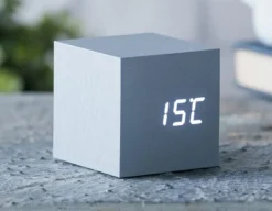 Cube Click Clock - Sound Activated Display<Gingko
