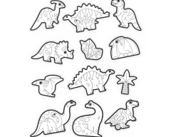 Dino Colouring Stickers - Set of 20 with 5 Crayons<Crocodile Creek Discount
