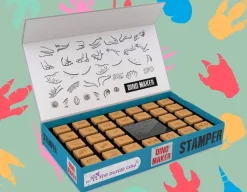 Dino Stamper Set - 27 Wooden Stamps<The Purple Cow Online