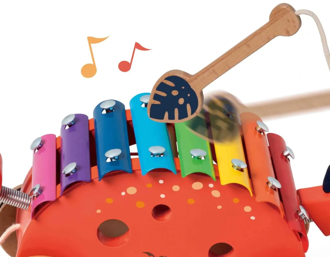 Dinosaur Xylophone - Wooden Pull Along<Classic World Sale