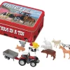 Farm in a Tin - 12 Mini Animals with Tractor<Funtime Gifts Clearance