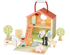 Farmyard Play Set - 19 Wooden Pieces<Orange Tree Toys Clearance