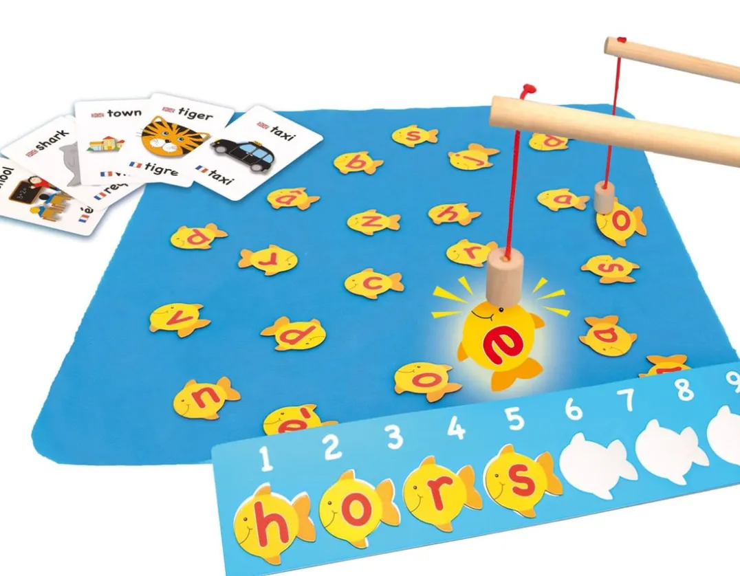 Fish 'n' Spell Game - In Four Languages!<Fiesta Crafts Discount