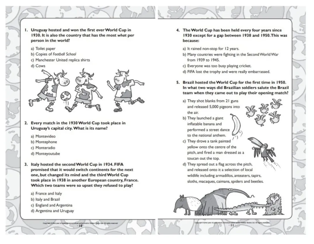 Football School - World Cup Quiz Book<Walker Books Sale