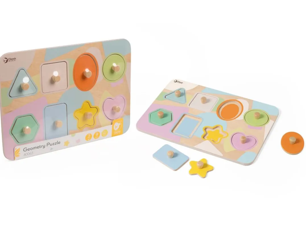 Geometry Peg Puzzle - For Little Hands< Best