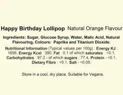 Happy Birthday Lollipop - Hip Hip Hooray!<The Original Candy Co. Hot