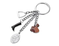 Horse Keyring - Chrome Plated Metal<Troika Clearance