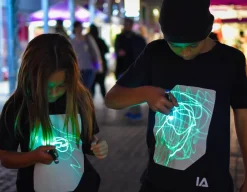 Interactive Glow T-Shirt - Black age 7-8<Illuminated Apparel Outlet
