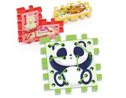 Lacing Puzzle - Five Cute Animals<Quercetti Outlet