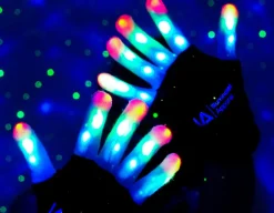 LED Light Up Gloves - Age 8-13 Years<Illuminated Apparel Discount