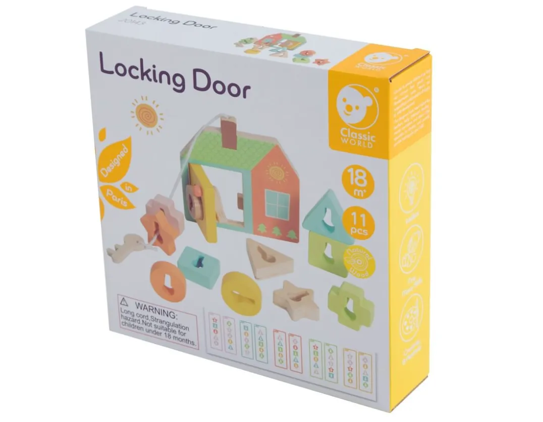 Locking Door - Wooden Matching Game<Classic World Clearance