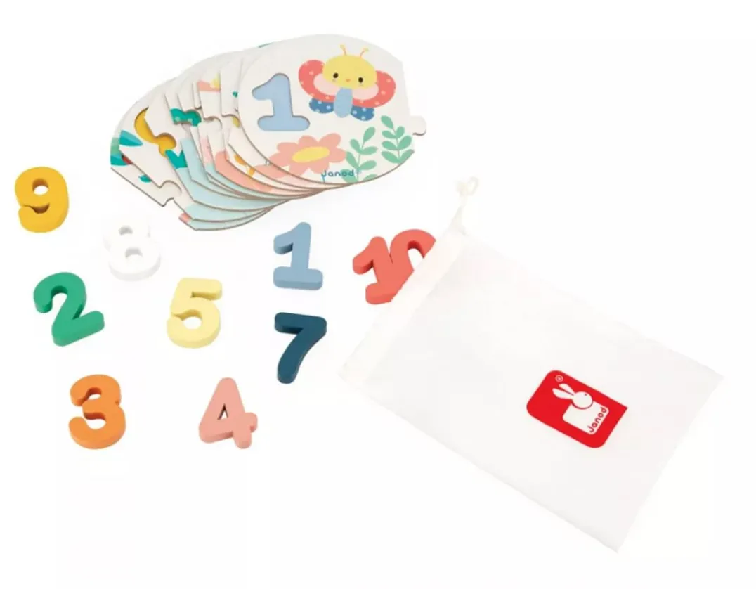 My First Numbers Puzzle - Cute Bugs<Janod Hot