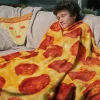 Pizza Blanket & Pillow - Fun Wrap-a-Roni!<Buddy & Barney Clearance