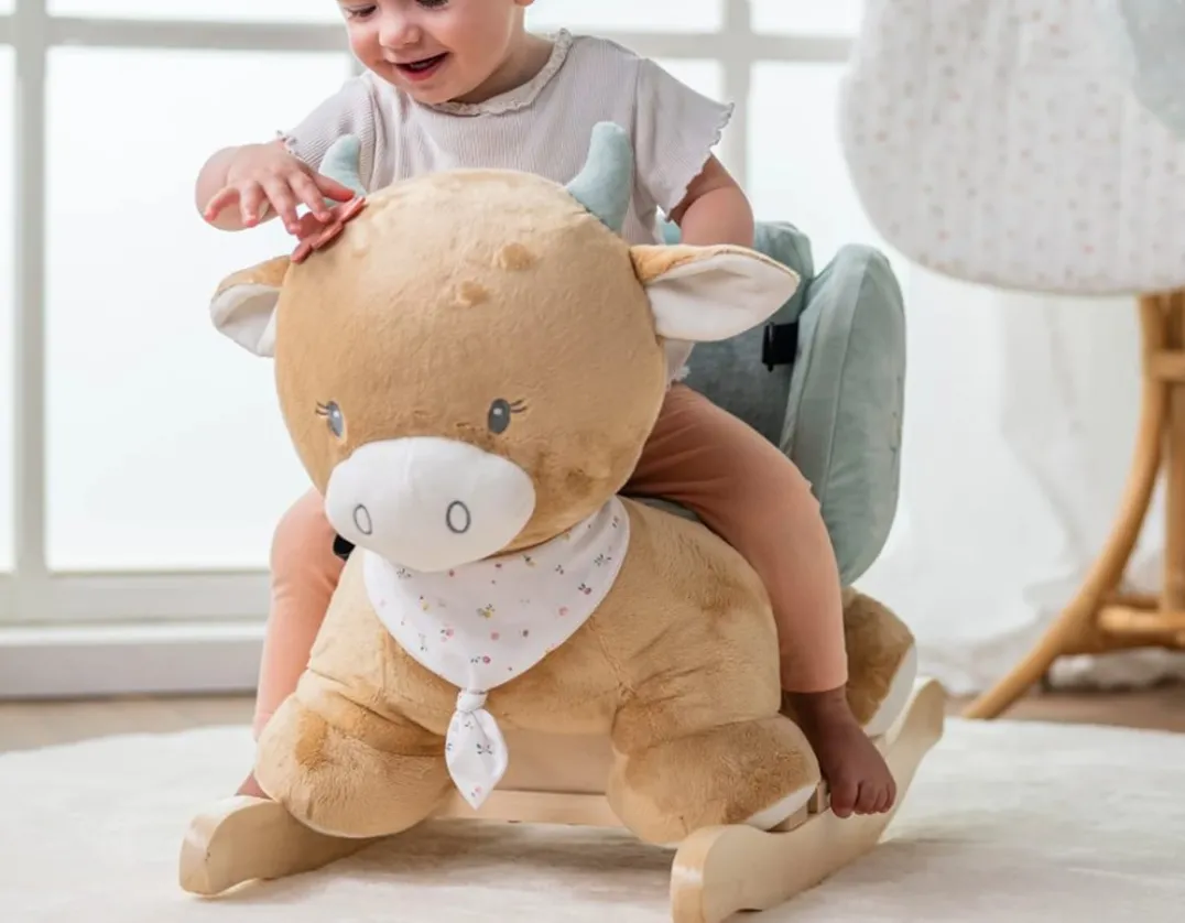 Plush Cow Rocker - from Belgium<Nattou Best