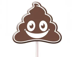 Poo Emoji Lolly - Scrumptious Cola Taste (Really!)<The Original Candy Co. Outlet