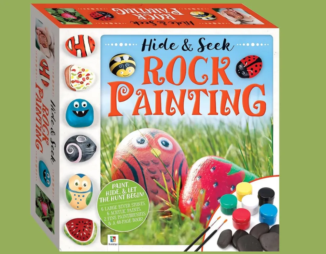 Rock Painting - Hide & Seek Fun to Share<Hinkler Sale