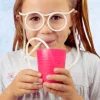 Silly Straw Drinking Glasses - Make you Smile!<Funtime Gifts Online