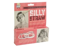 Silly Straw Drinking Glasses - Make you Smile!<Funtime Gifts Online