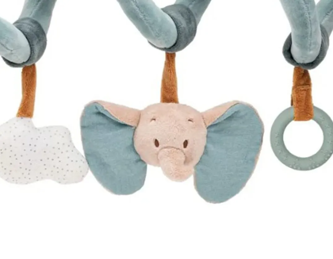 Spiral Activity Toy - Crinkly Elephant<Nattou Best