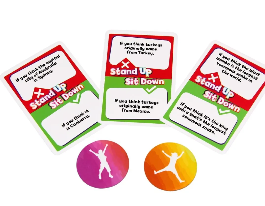 Stand Up! Sit Down? - Active Quiz Game<Cheatwell Games New
