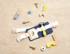 Tool Belt Set - 10 Wooden Pieces<Classic World New