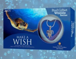 Turtle Pearl Gift Set - Real Pearl in Clam<Global Journey Gifts