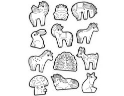 Unicorn Colouring Stickers - Set of 20 with 5 Crayons<Crocodile Creek Hot