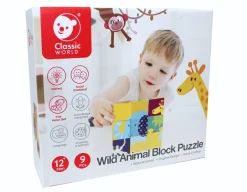 Wild Animal Block Puzzle - 6-in-1<Classic World New