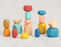 Wooden Stacking Stones - Set of 16<Tooky Toy Hot