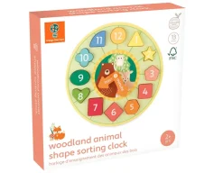 Woodland Animal Shape Sorting Clock<Orange Tree Toys Best