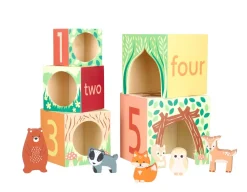 Woodland Animal Stacking Cubes<Orange Tree Toys New