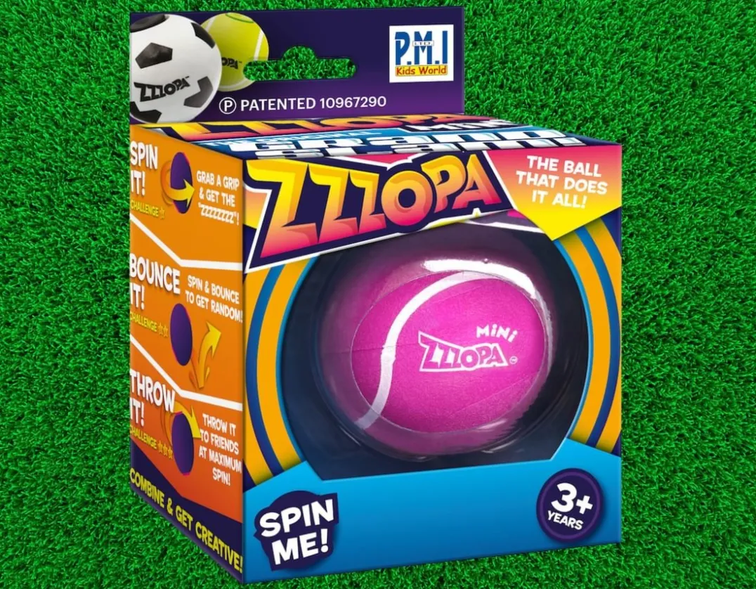 Zzzopa Pink - Spinning, Bouncing, Throwing, Fidget Ball<PMI New